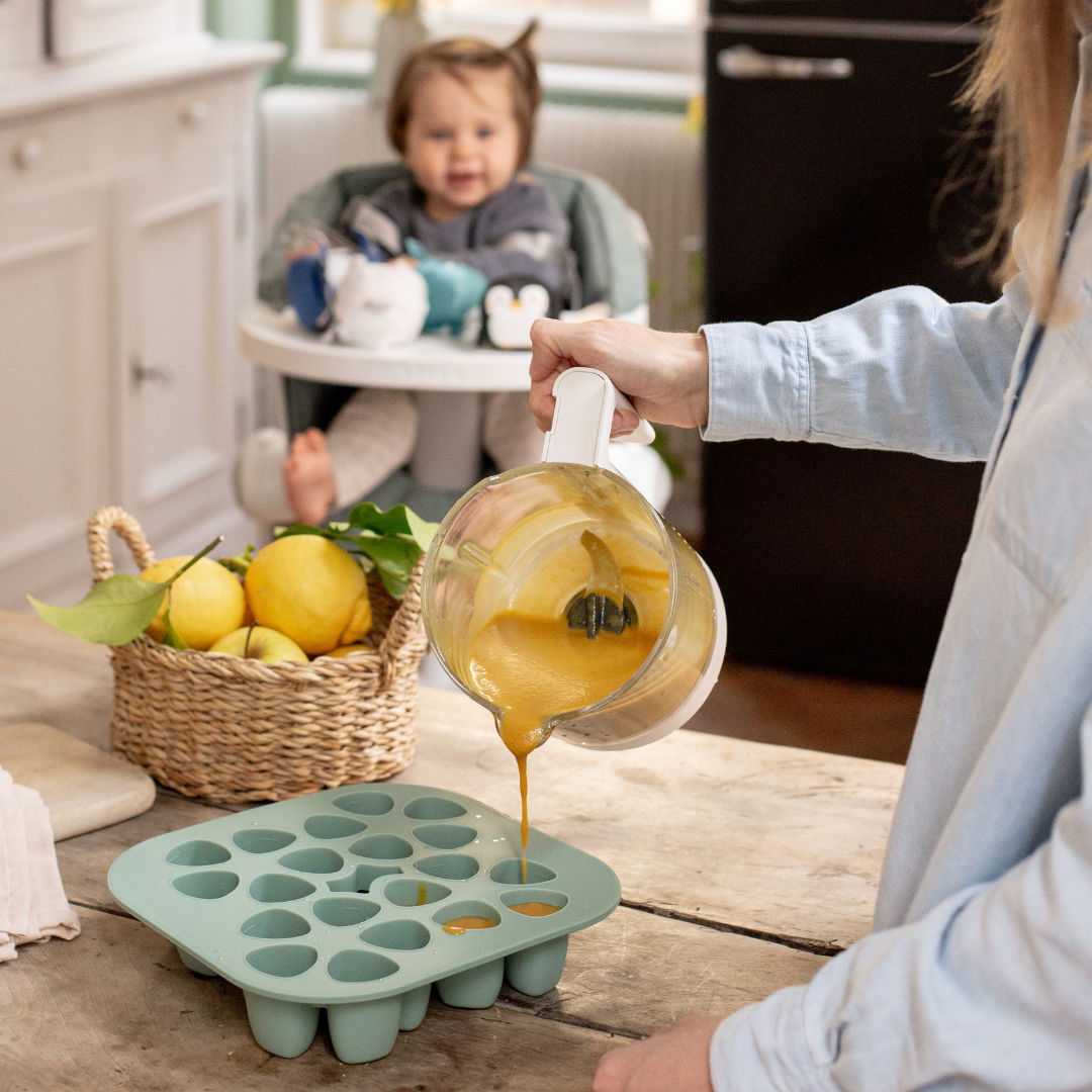 Silicone Mini Multiportion Tray - Sage Green