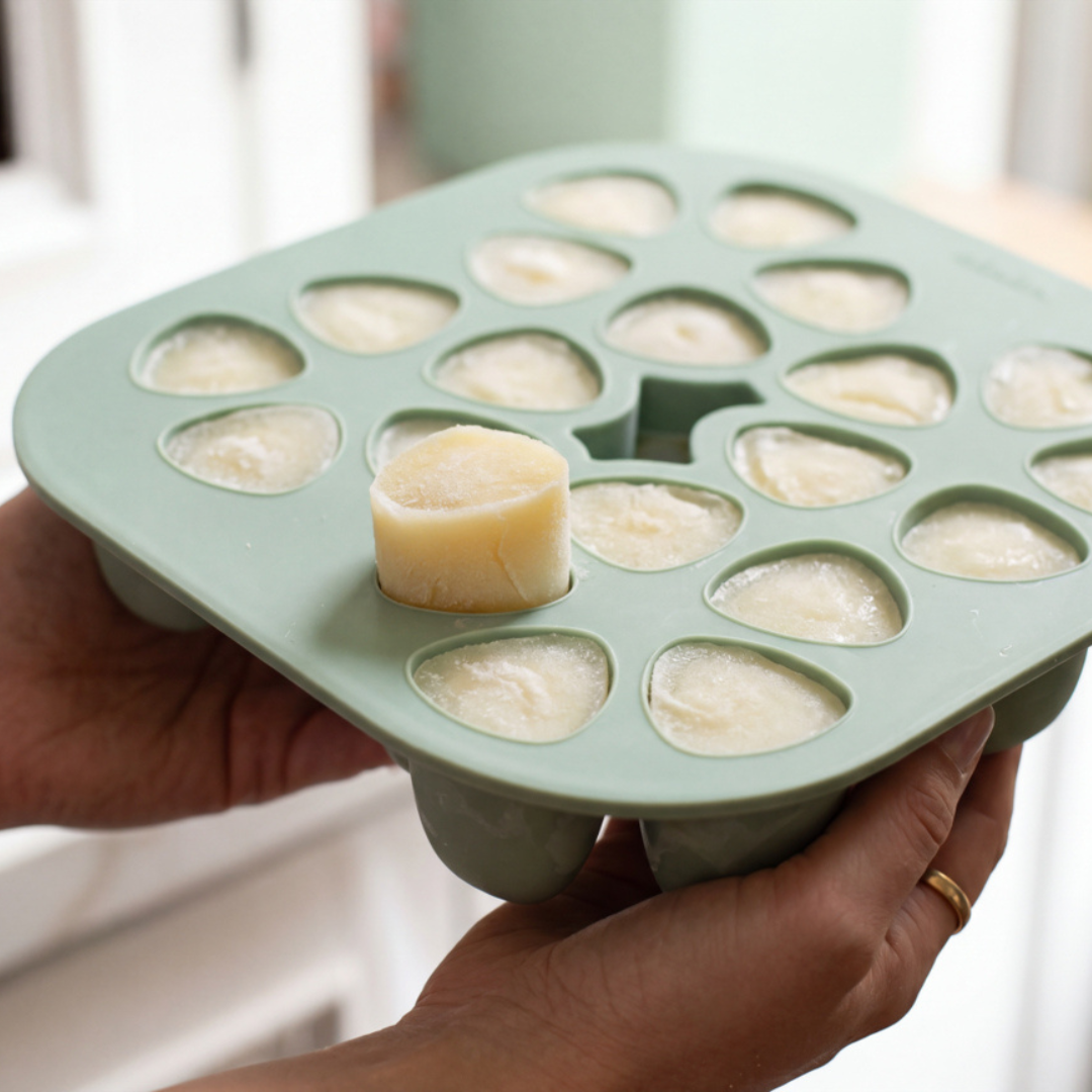 Silicone Mini Multiportion Tray - Sage Green