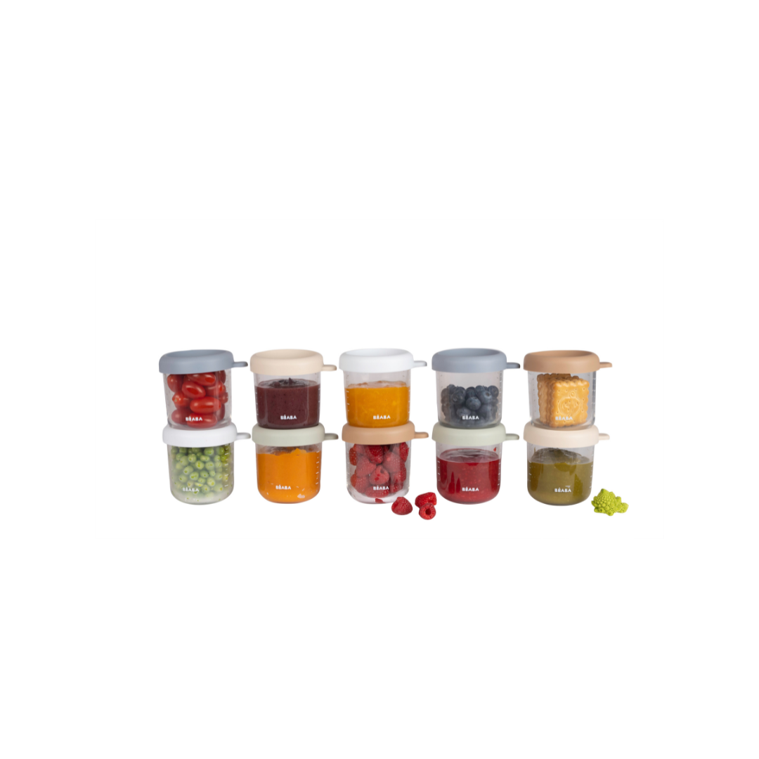 Set von 10 227 g Glas Baby Food Jars