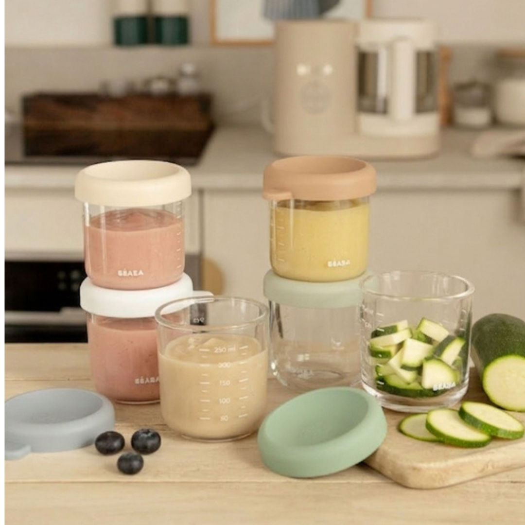 Set von 6 227 g Glas Baby Food Jars