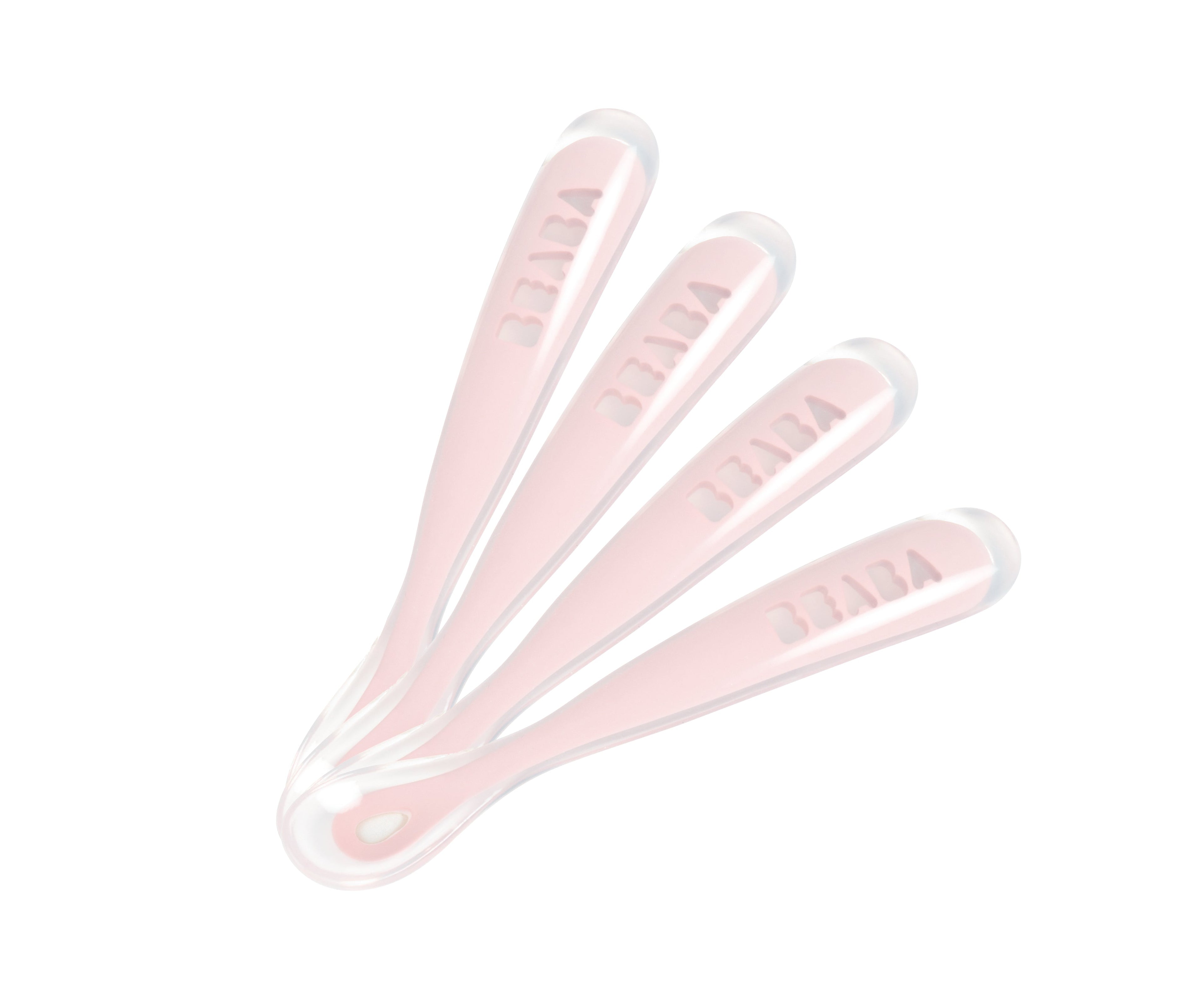 Set von 4 Easy-Grip 1st Stage Silicone Spoons