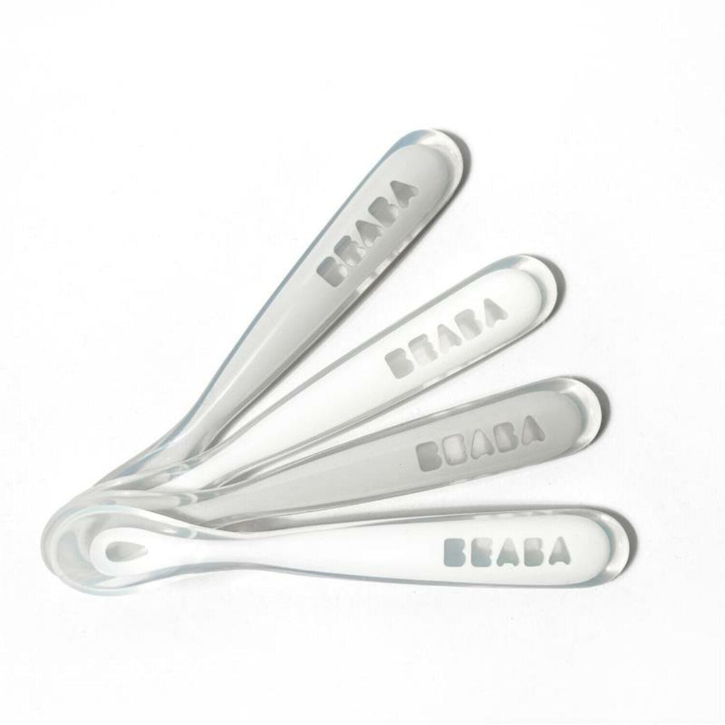 Set von 4 Easy-Grip 1st Stage Silicone Spoons