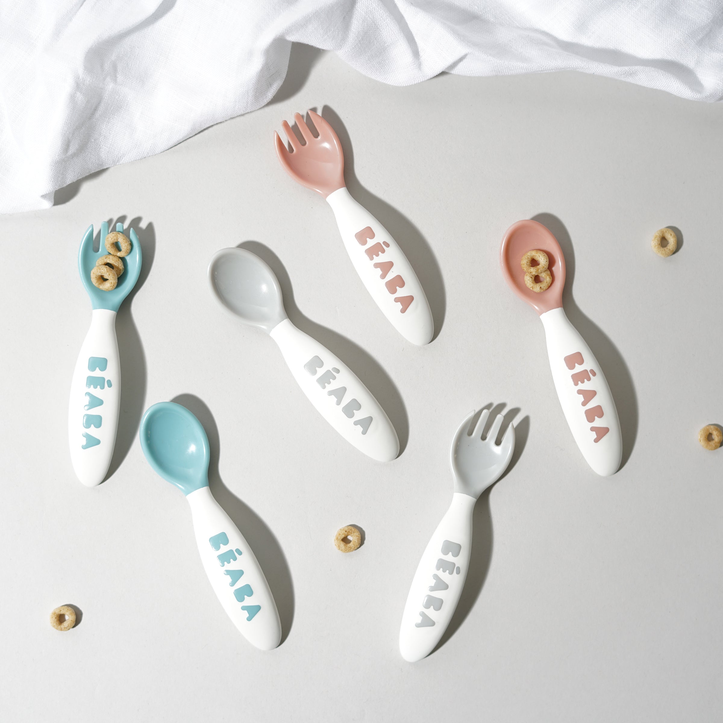Ergonomisches Kleinkindbesteck-Set von 10