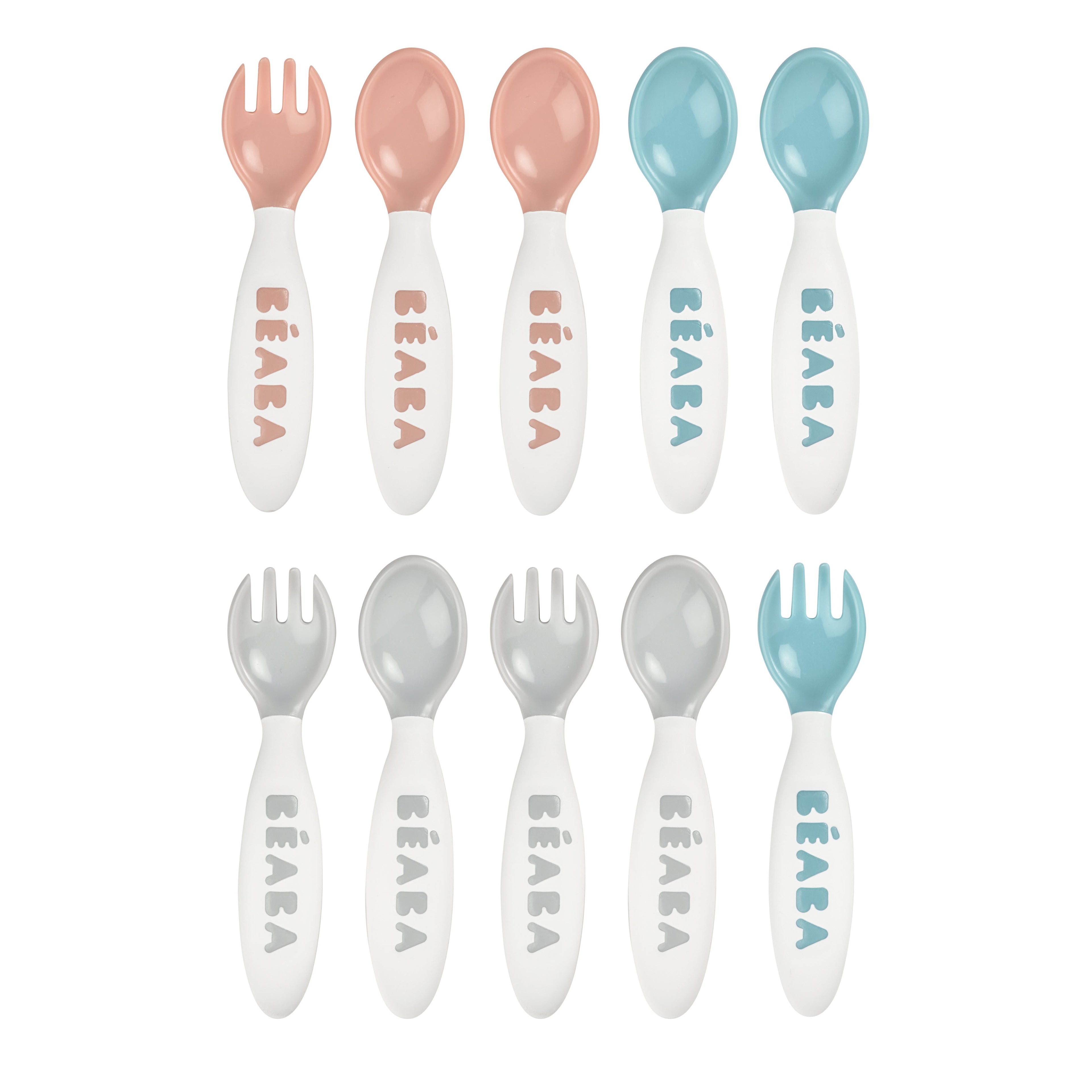 Ergonomisches Kleinkindbesteck-Set von 10