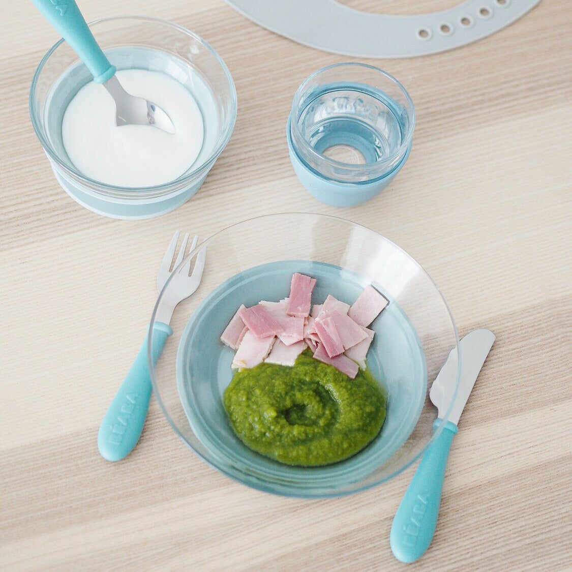 Glasmahlzeitset