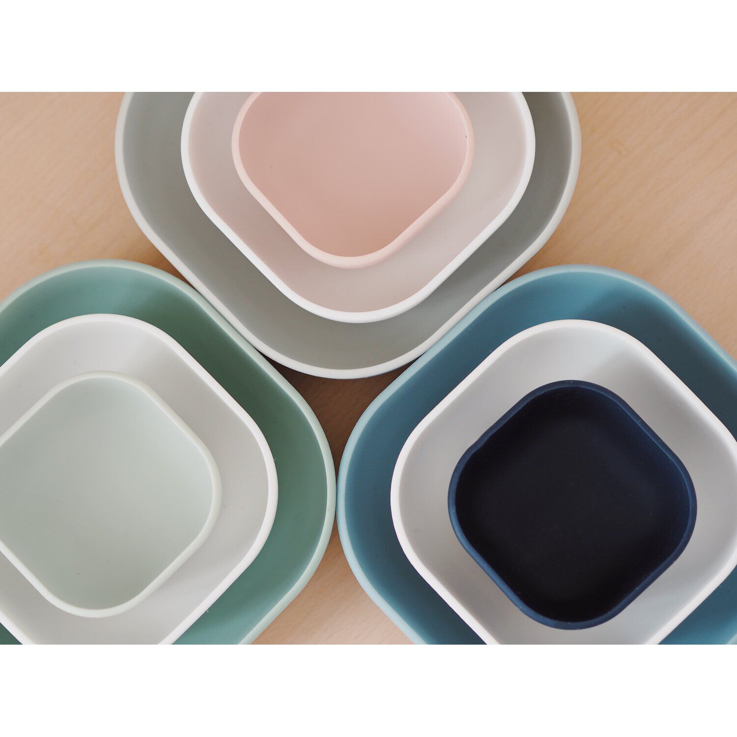 Silikon Nesting Bowls - Set von 3
