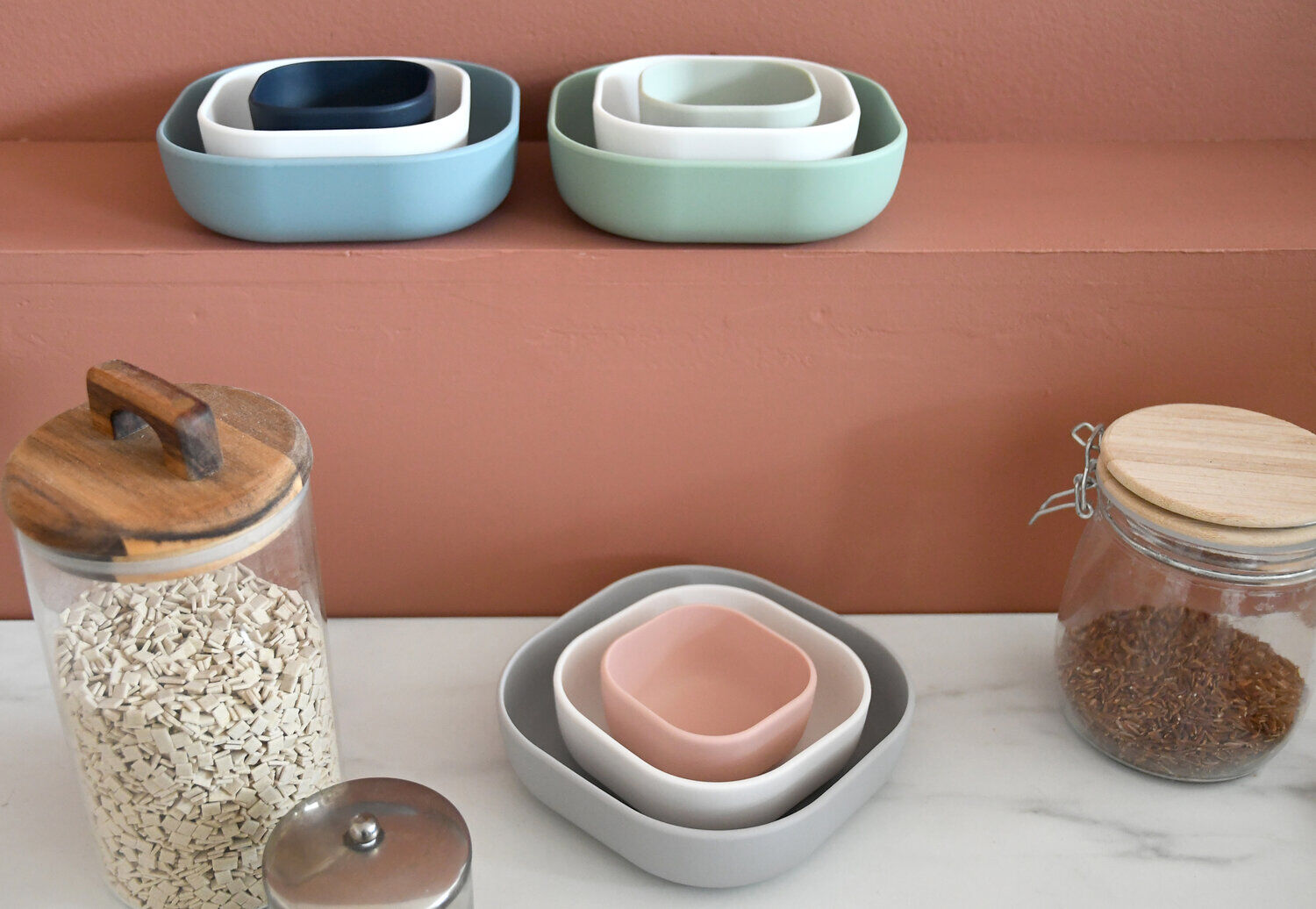 Silikon Nesting Bowls - Set von 3