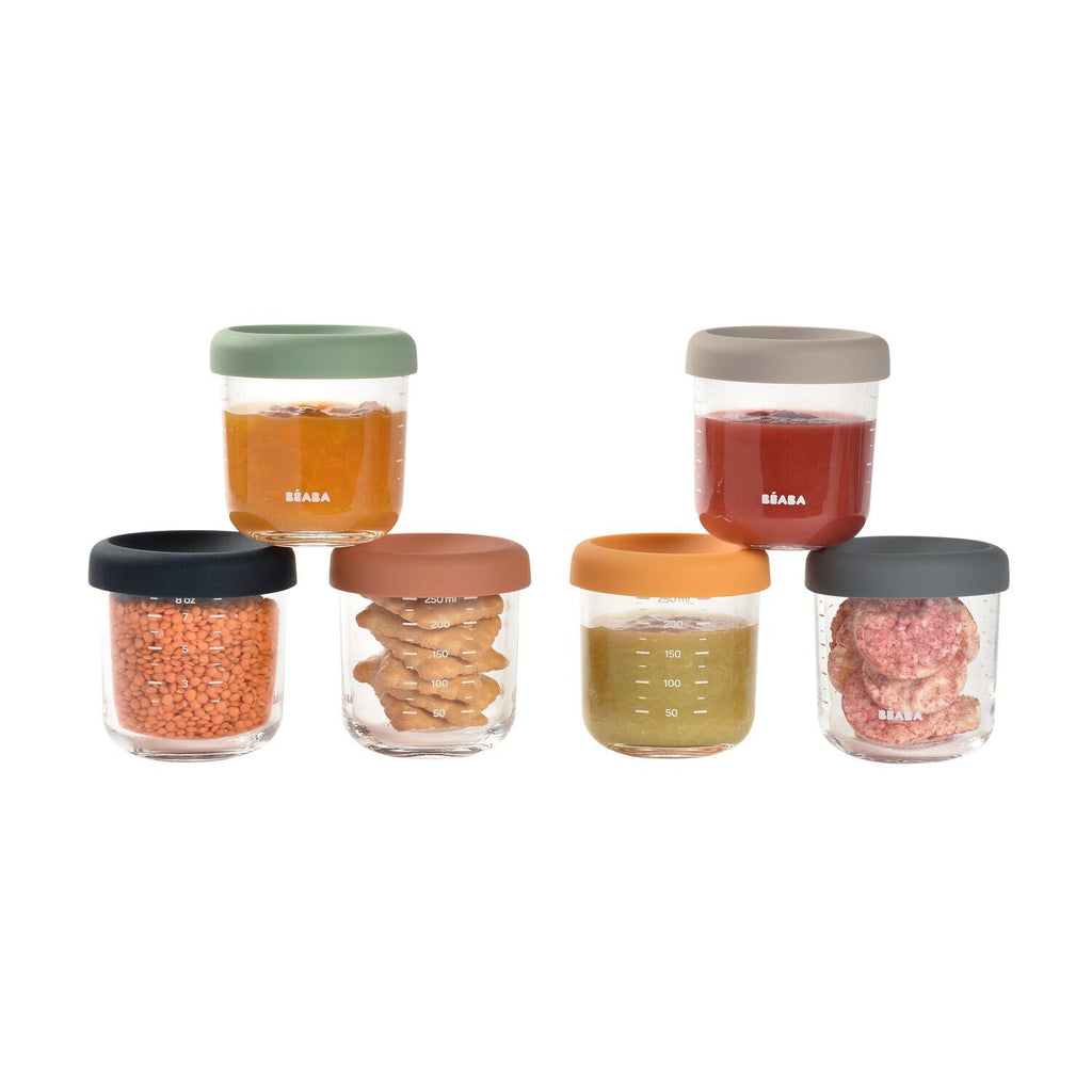 Set von 6 227 g Glas Baby Food Jars