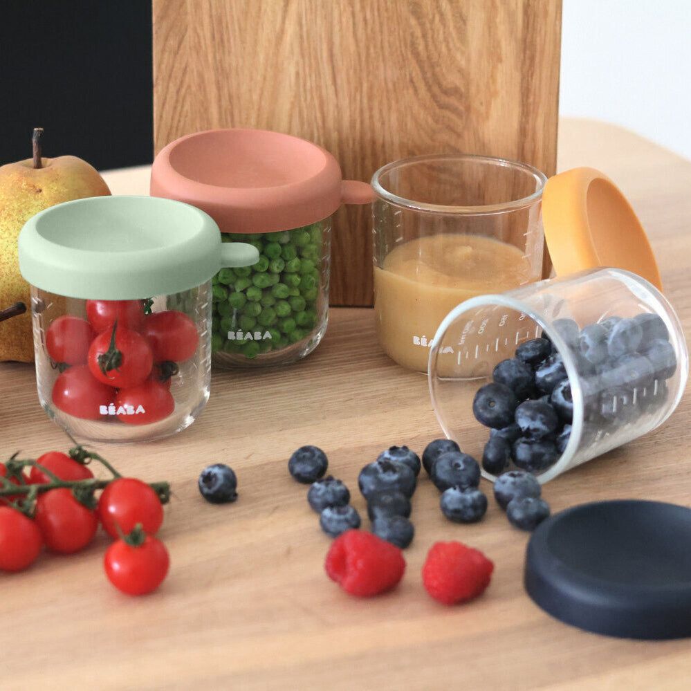 Set von 4 227 g Glas Baby Food Jars