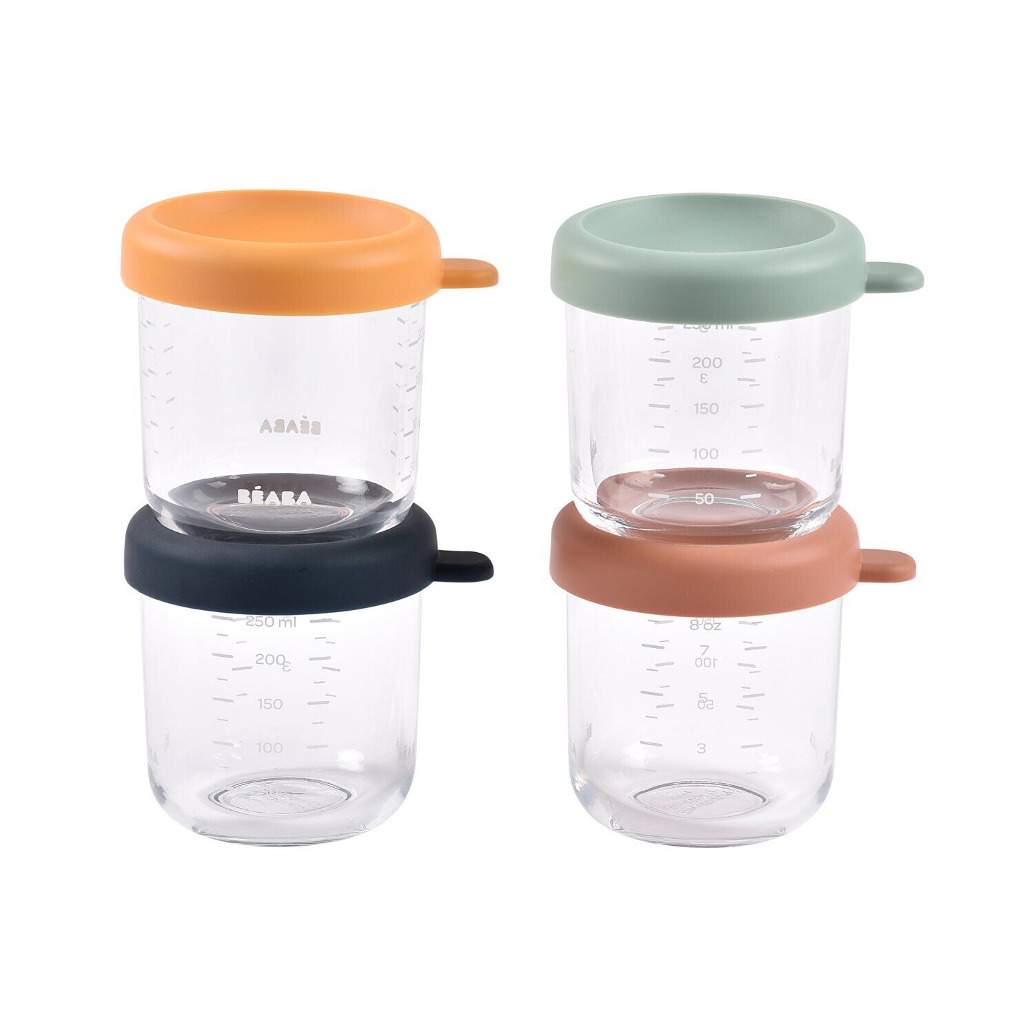 Set von 4 227 g Glas Baby Food Jars