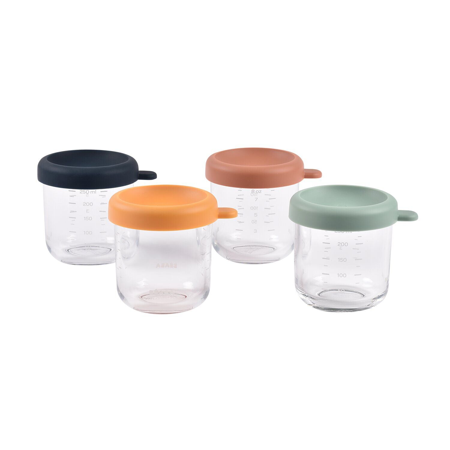 Set von 4 227 g Glas Baby Food Jars