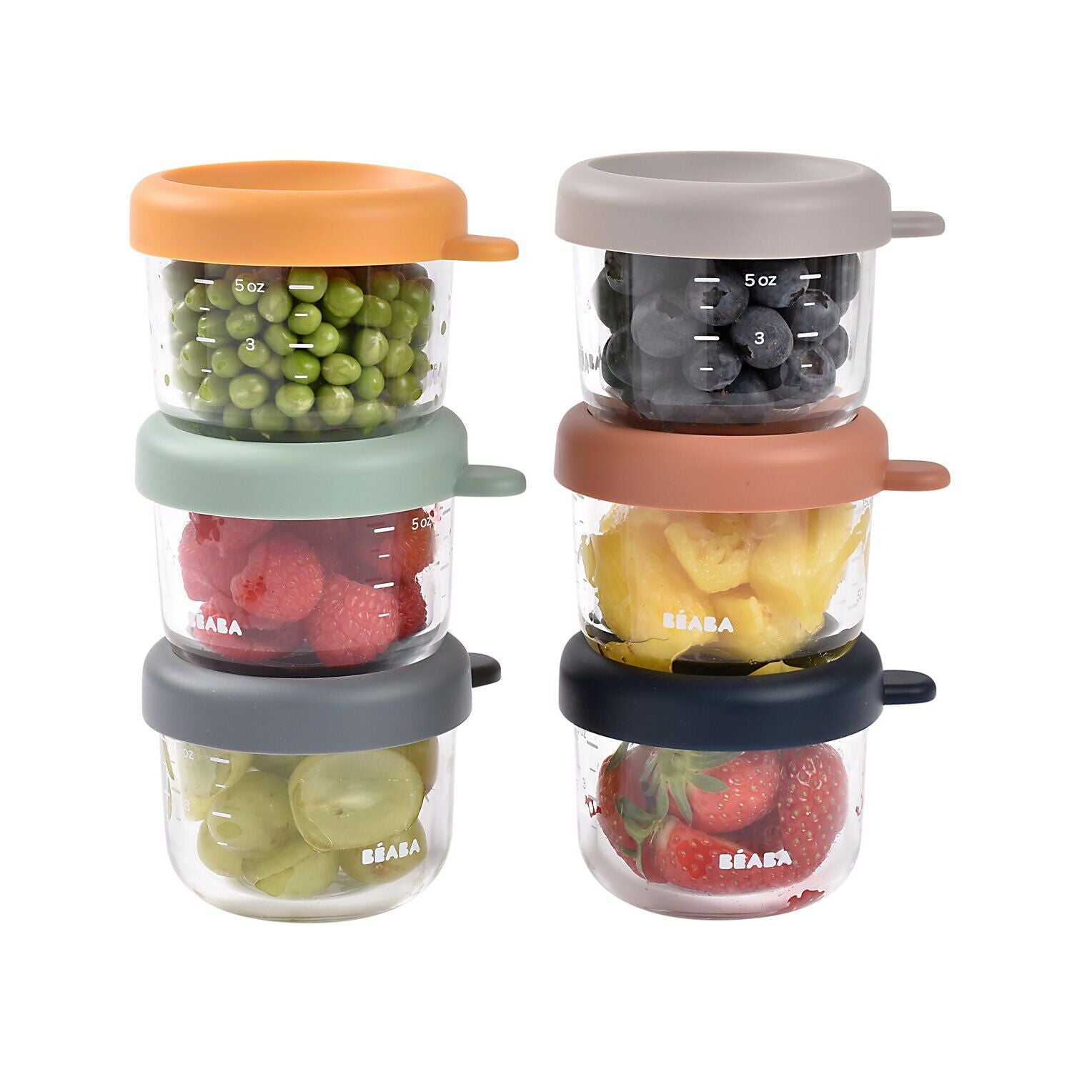 Set von 6 142 g Glas Baby Food Jars