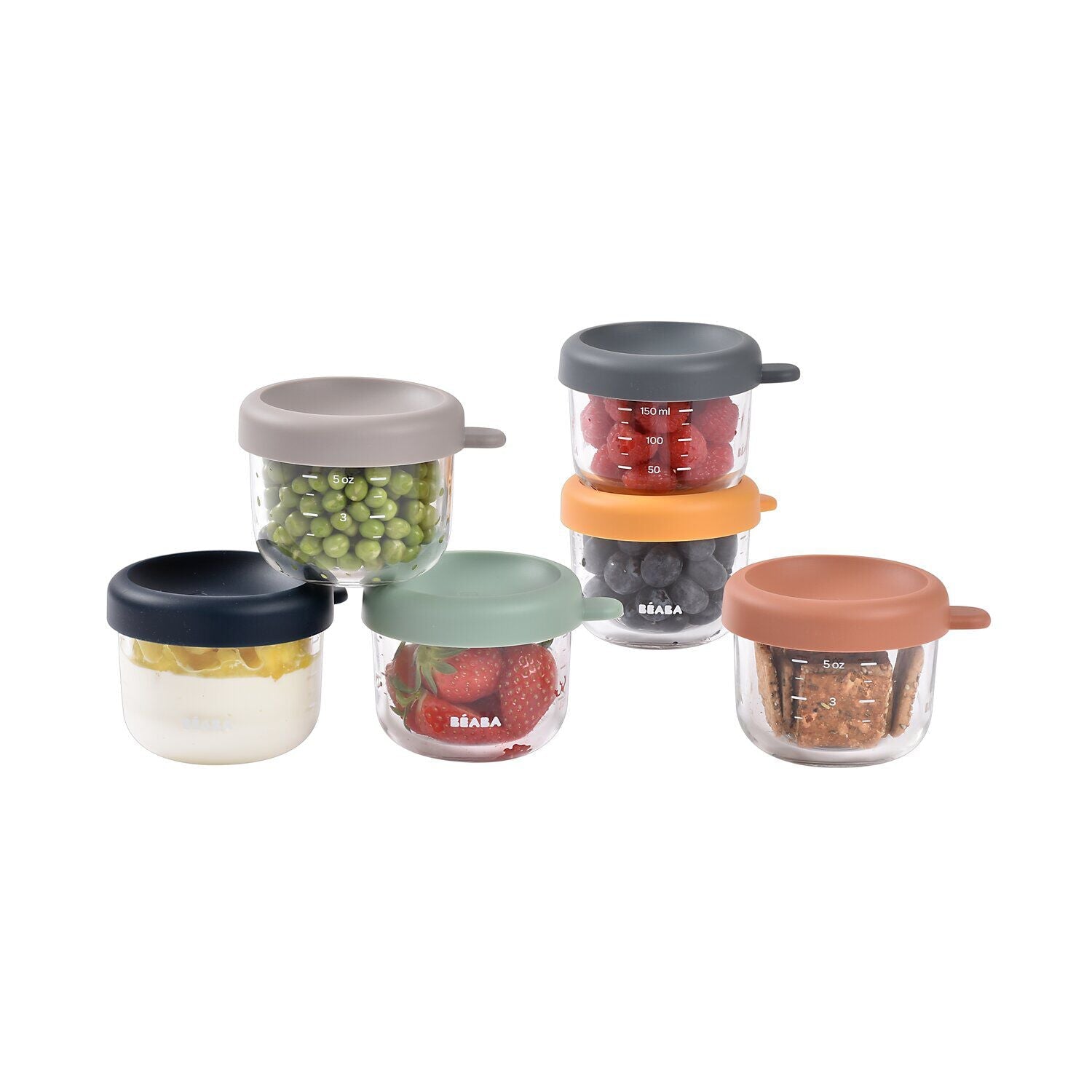 Set von 6 142 g Glas Baby Food Jars