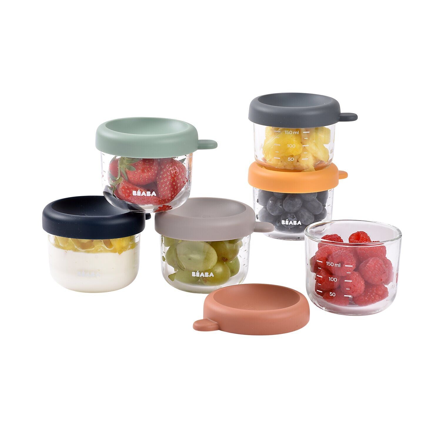 Set von 6 142 g Glas Baby Food Jars