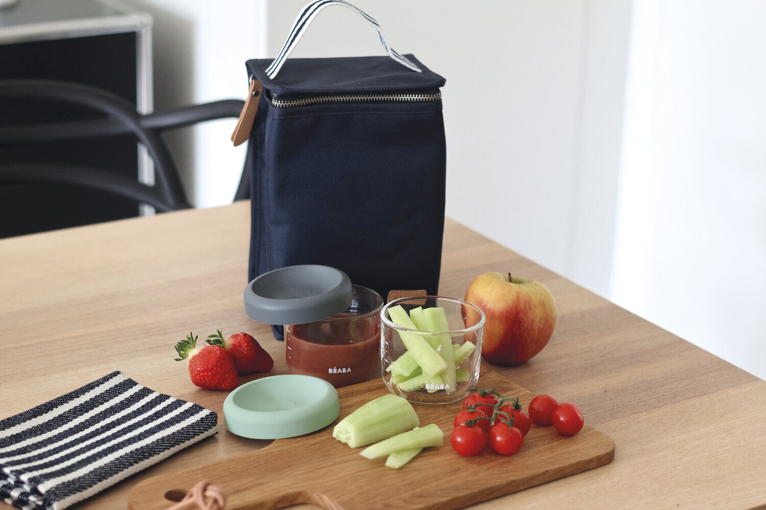 Set von 2 142 g Glas Baby Food Jars