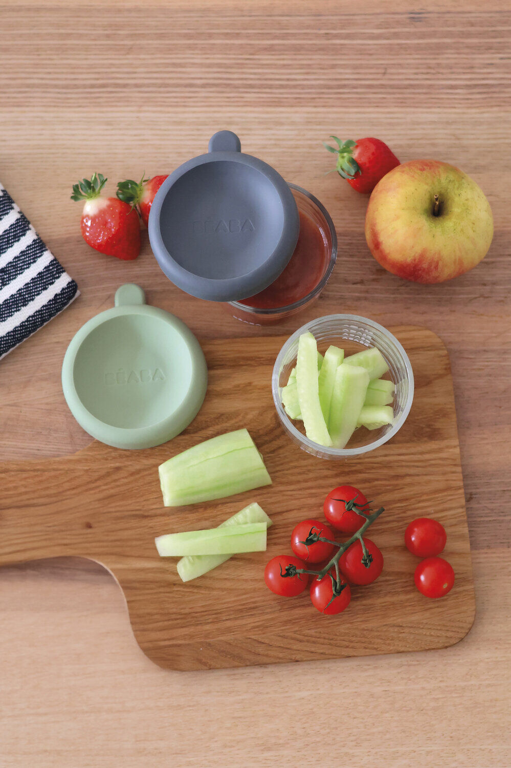 Set von 2 142 g Glas Baby Food Jars