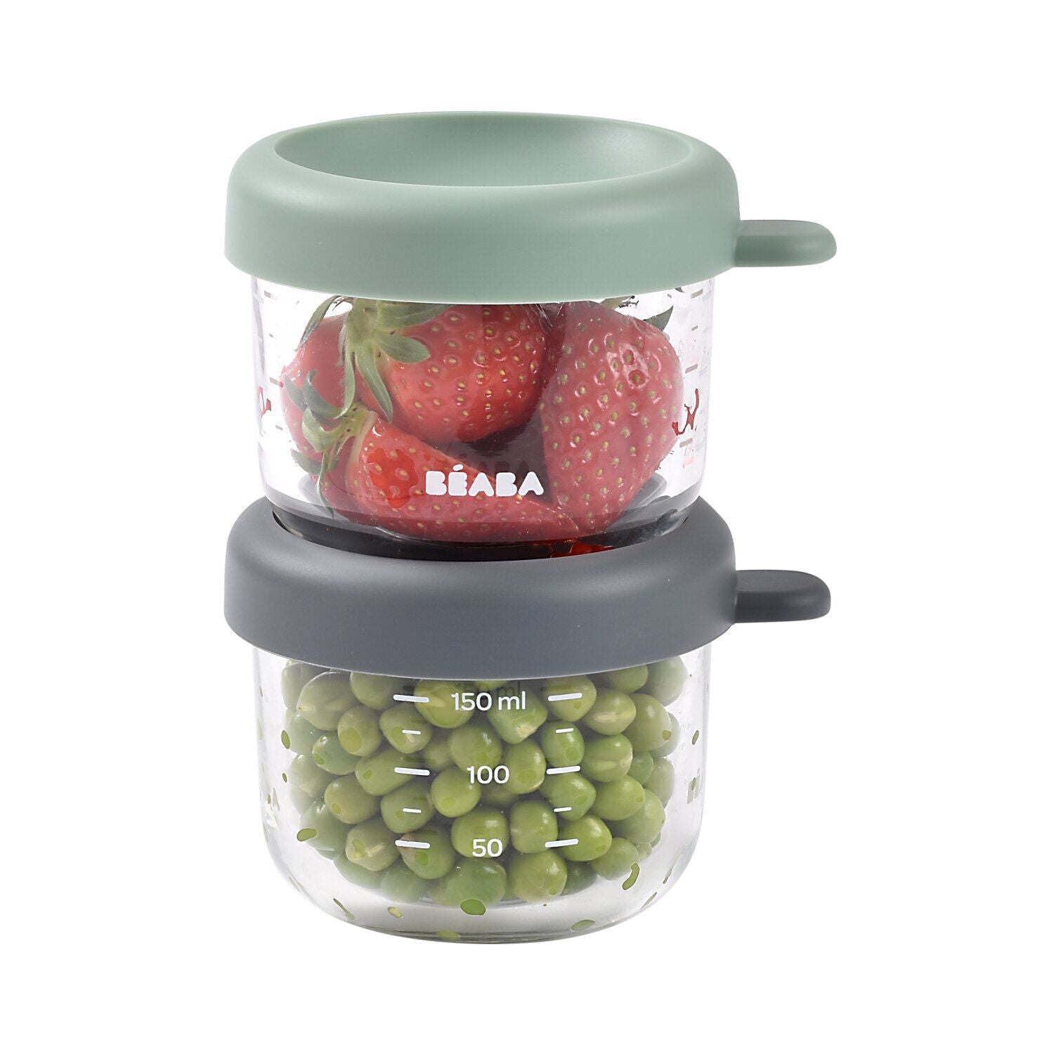 Set von 2 142 g Glas Baby Food Jars